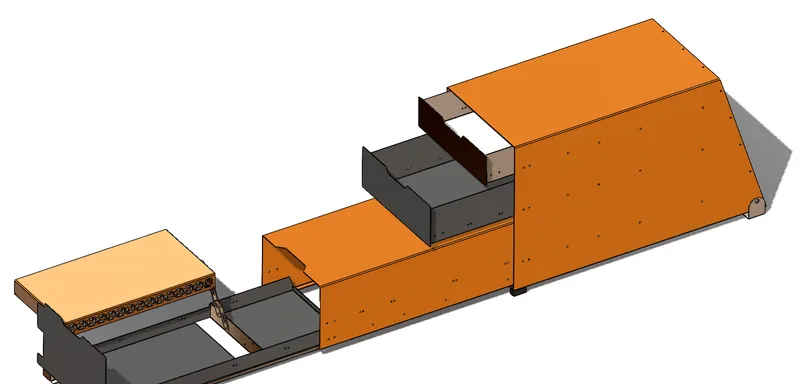 CAD model of the Emmer kitchen modules